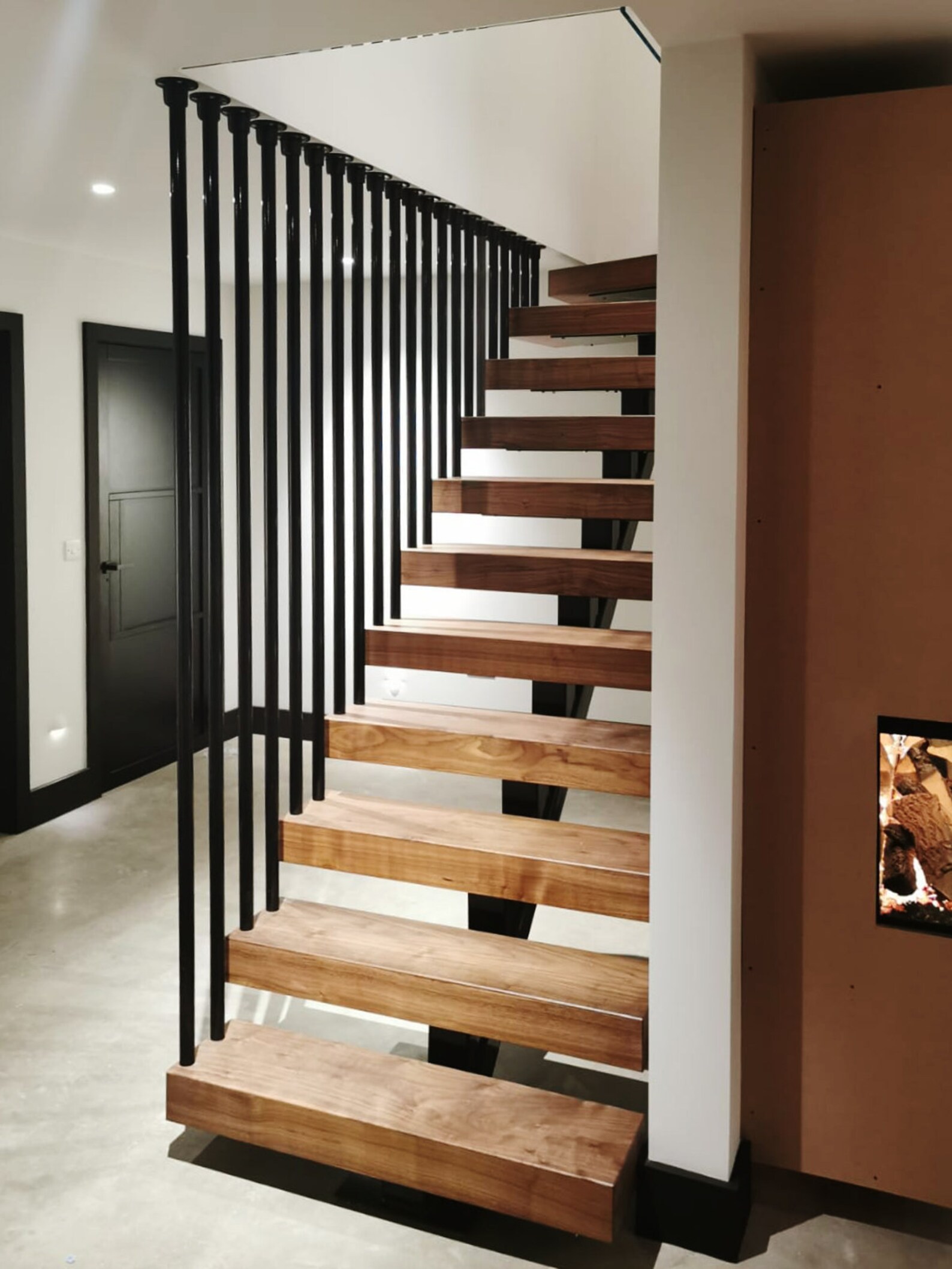 Tinted Walnut Stair Treads only Custom Made per Your Design Etsy