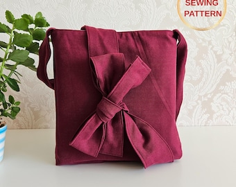 Patron de couture de sac ample avec noeud : Convient aux débutants, téléchargement numérique instantané