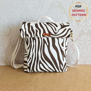 Crossbody Bag PDF Sewing Pattern | DIY Messenger Purse | Small Shoulder Bag Tutorial | Digital Bag Pattern for Beginners