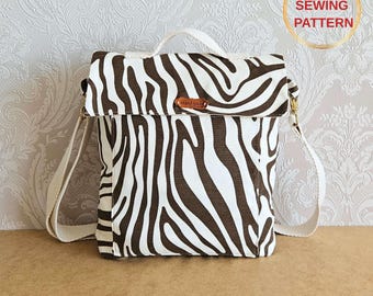 Crossbody Bag PDF Sewing Pattern | DIY Messenger Purse | Small Shoulder Bag Tutorial | Digital Bag Pattern for Beginners