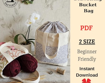 Naaipatroon tasje, stoffen opbergetui, geschikt voor beginners, pdf-download in 2 maten, taspatroon, A4/A0/US Letter