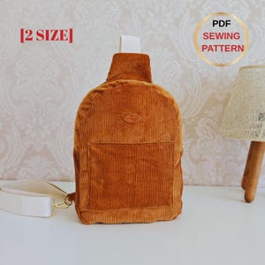Sling Bag Sewing Pattern | Unisex Bag Sewing pattern | PDF Sewing Pattern | Easy Sling Bag Pattern, PDF A4, US Letter, and Arch formats
