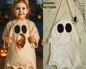 Halloween Ghost Bag Pattern, Trick-Or-Treat Bag, Ghost Neck Bag, Child Bag Sewing Pattern, Halloween Gift Bag, Digital Sewing Pattern