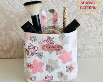 Mini hangende opbergdoos digitaal patroon, pdf-naaipatroon en zelfstudie voor hangende mandpods, snelle organisatie van de opslag, eenvoudig naaien