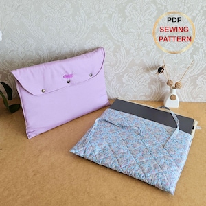 Quilted Laptop Sleeve Pattern | Pdf sewing pattern, laptop sleeve sewing pattern, bag pattern, Bag sewing pattern, Laptop Bag Sewing Pattern