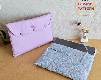 Quilted Laptop Sleeve Pattern | Pdf sewing pattern, laptop sleeve sewing pattern, bag pattern, Bag sewing pattern, Laptop Bag Sewing Pattern