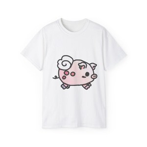 T-shirt peinzend varken
