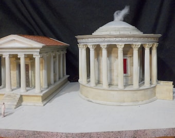 The temples of the acropolis of Tivoli, Vesta and Sibilla