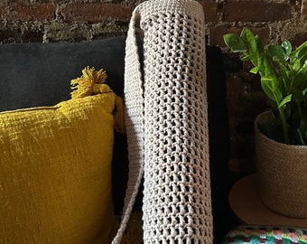 Custom Handmade Yoga Mat Bag | Crochet Yoga Bag | Yoga Accessories | Yoga Mat Holder | Gifts for Her | Yoga Gear | Handmade Gifts