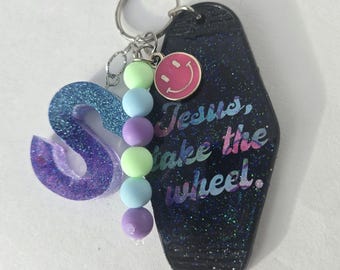 Motel Keychain- Jesus, take the wheel!