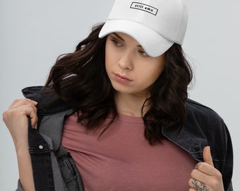 Still emo dad hat / baseball cap (white)