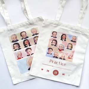 2 Classical Composer Toys Bag | Chopin, Beethoven, Mozart, Bach | Perfect Gift for Musicians & Music Teachers | Aesthetic