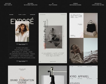 Instagram Story Templates | 105 Editable Canva Social Media Templates for Marketing — KYRO