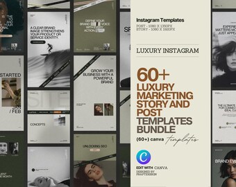 Instagram Story & Post Templates | Business Marketing | Social Media Manager Instagram Templates | Digital Marketing | Branding Kit