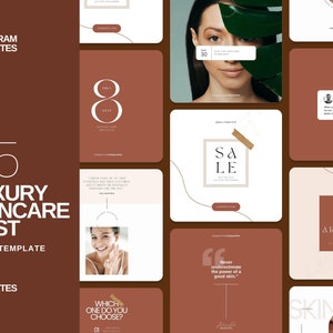 Skincare Instagram Post Template | Skincare Template | Skincare Instagram Post | Instagram Post | Beauty Templates For Instagram | Canva
