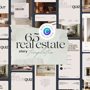 Luxus Realtor Instagram Story Vorlagen: Bearbeitbare Canva Designs