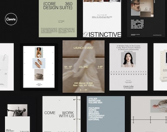 35 Social Media Templates | Editable Canva Instagram Posts for Business Marketing and Brand Content