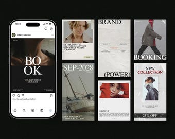 210+ Instagram Post & Story Templates | Editable Canva Social Media Kit Layout | ZUNO Bundle