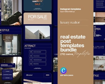 Luxury Real Estate Instagram Post Templates for Canva (70)