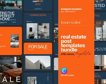 Luxury Real Estate Instagram Post Templates for Canva (70)