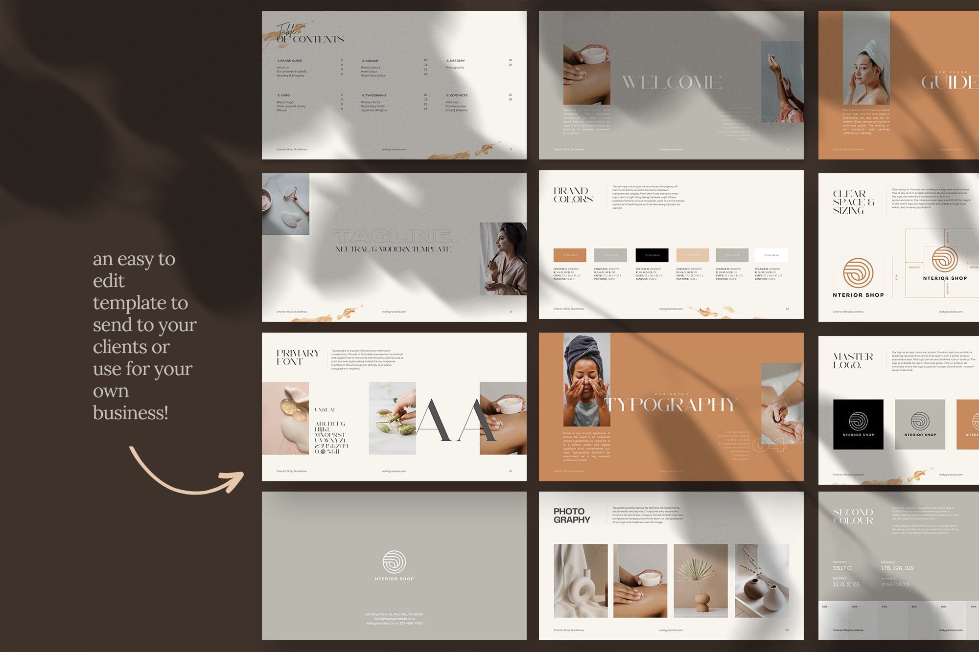 Brand Guidelines Template | Branding Kit | Canva Template | Branding ...