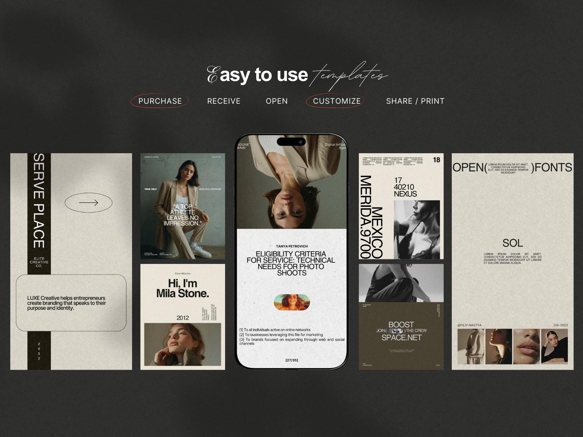 Canva Instagram Story & Post Templates: Social Media Kit Bundle - Etsy