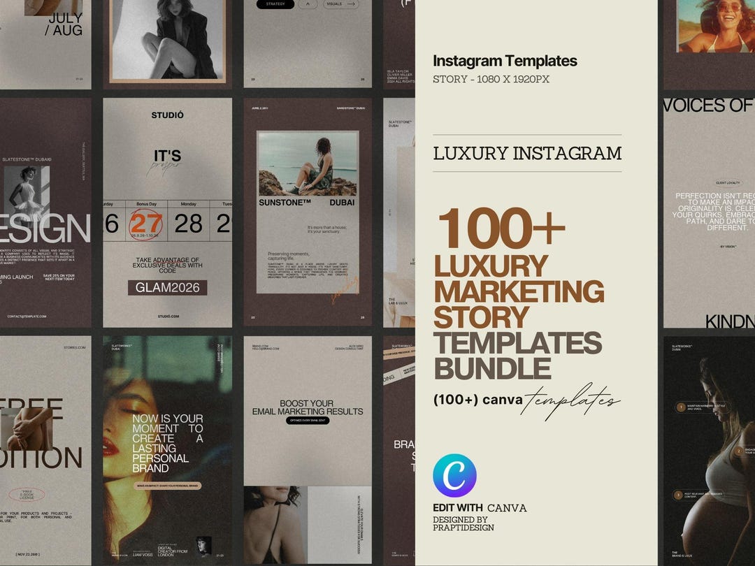 Instagram Story Templates Canva | Fashion Instagram Stories Template ...