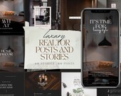 Luxury Realtor Instagram Templates: Editable Real Estate Posts & Stories for Canva