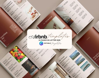 Airbnb Welcome Book Template: Cabin & Vacation Rental Guide (PDF)