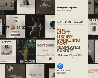 Ästhetischer Instagram Post | Minimalistischer Luxus Beiträge | Social-Media-Manager | Unternehmer Instagram Vorlagen | Branding-Kit