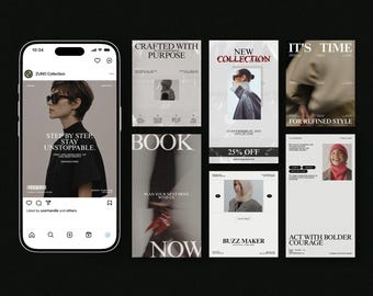 70+ Instagram Post & Story Templates | Editable Canva Social Media Kit Layout | ZUNO Bundle (III)