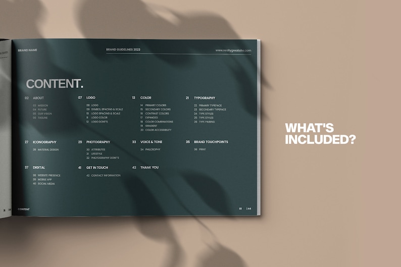 Brand Guidelines Template | Branding Kit | Canva Template | Branding ...