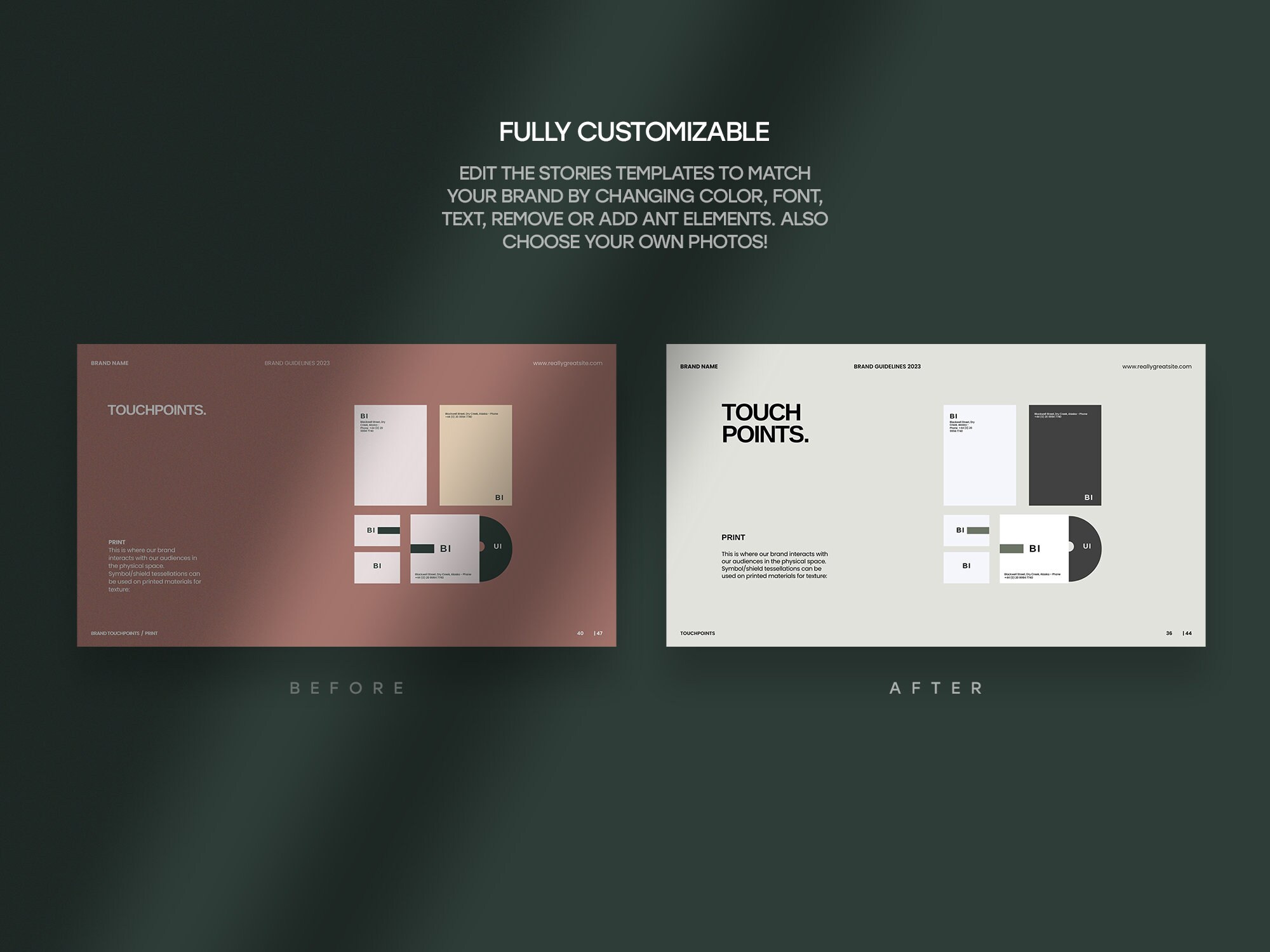 Brand Guidelines Template Branding Kit Canva Template Branding Business ...