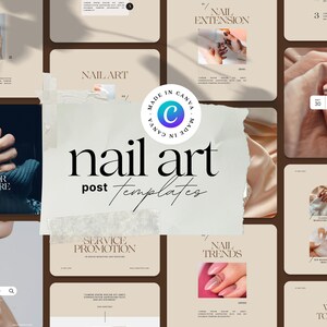 Esthetician Instagram Post Templates | Nail Salon Social Media | Nail care instagram canva | Minimalism Instagram | Pedicure Manicure Beauty