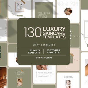 Skincare Instagram Post & Story Template | Esthetician Template For Skincare | | Skincare Instagram Post | | Skincare Instagram Stories