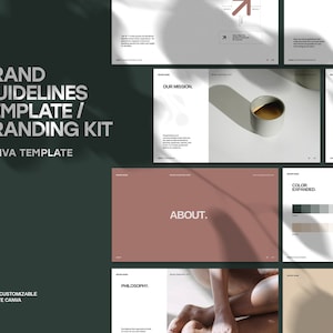 Brand Guidelines Template | Branding Kit | Canva Template | Branding | Business Template | Brand Book