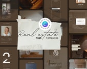 Real Estate Instagram Post Templates: Modern Realtor Marketing (Canva)