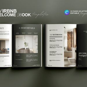 Vacation Rental Welcome Book Template | Airbnb Welcome Book Template | Rv Welcome Book | Welcome Book Template Canva | Airbnb Welcome Guide