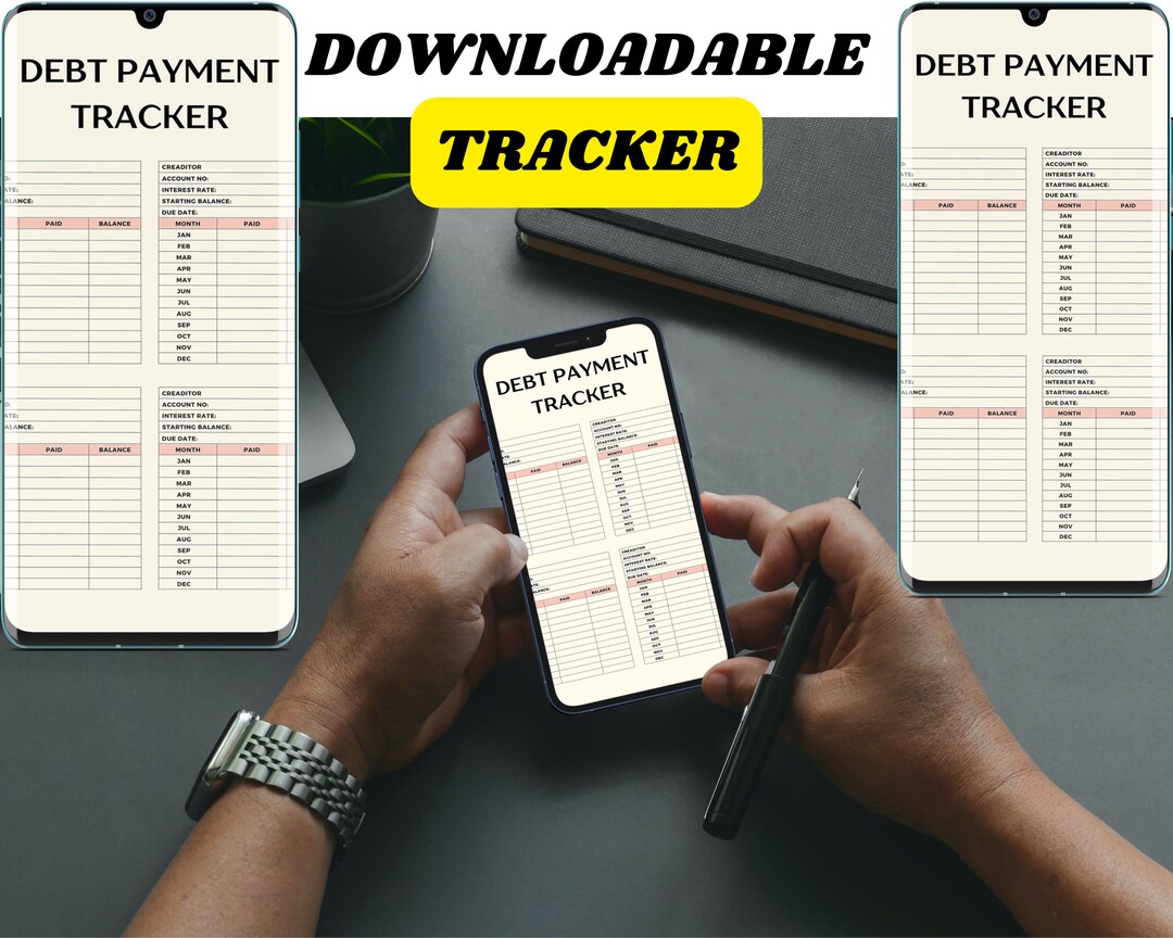 Debit Planner Debt Payoff Tracker Debt Tracker Debt Snowball Snow ...
