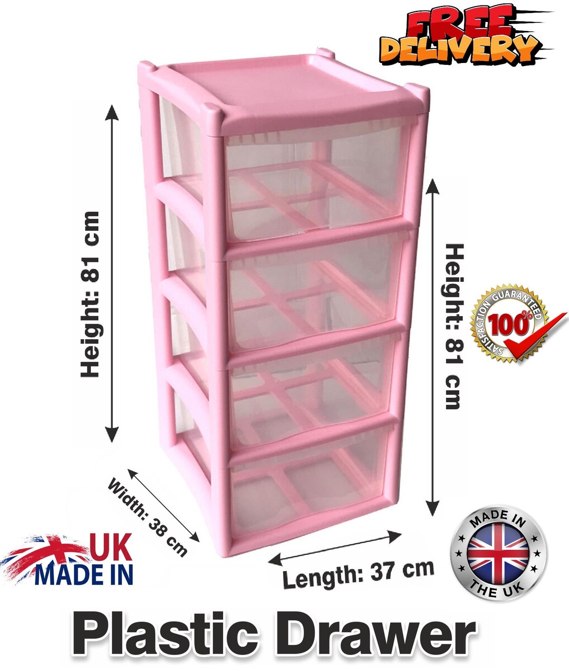 Plastic Storage Drawers Draw Tower Unit Mini Desktop Large Etsy