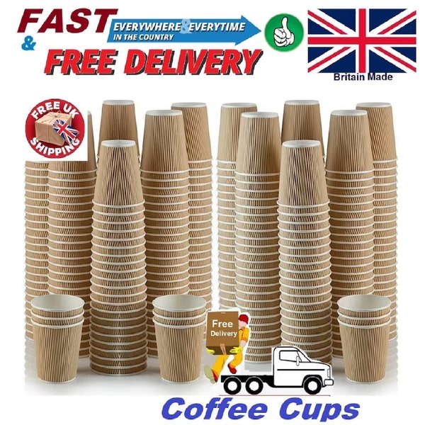 Disposable Cups Paper Cups Kraft Coffee Cups 8oz Hot And Cold Drink Vending Cups