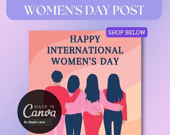 Instagram Posts Bundle | International Women's Day | IWD IG Bundle | Set of 4
