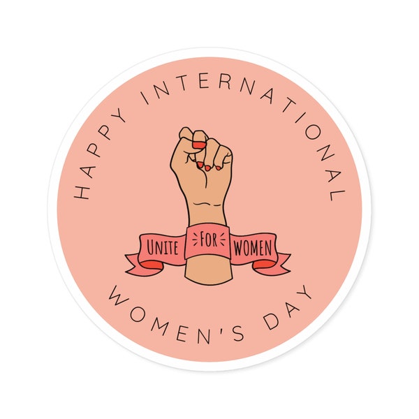 International Women's Day Sticker | IWD | Unite For One