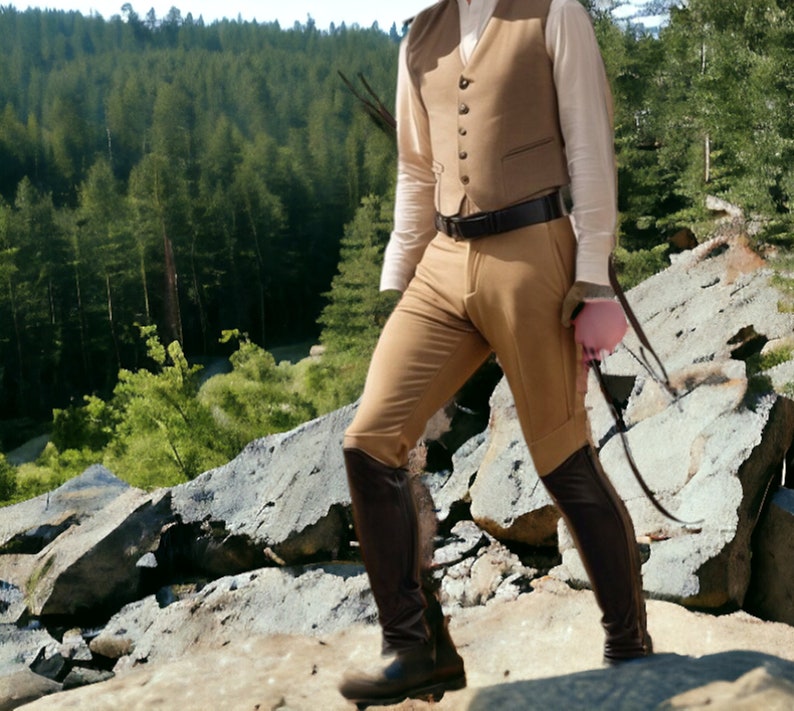 Men's Breeches Equestrian Horse Riding Pant Baggy Fit Trouser Etsy