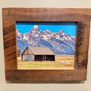 Custom Framed 8 x 10 - Grand Teton National Park - Mormon Row Cabin