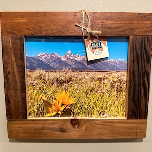 Custom Framed 8 x 10 - Flowers @ Grand Teton