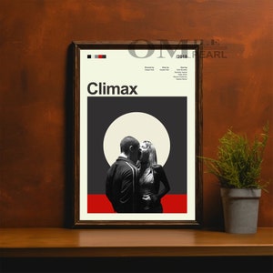Mid Century Modern Climax Movie Poster, Retro Movie Print, Modern Vintage Movie Posters