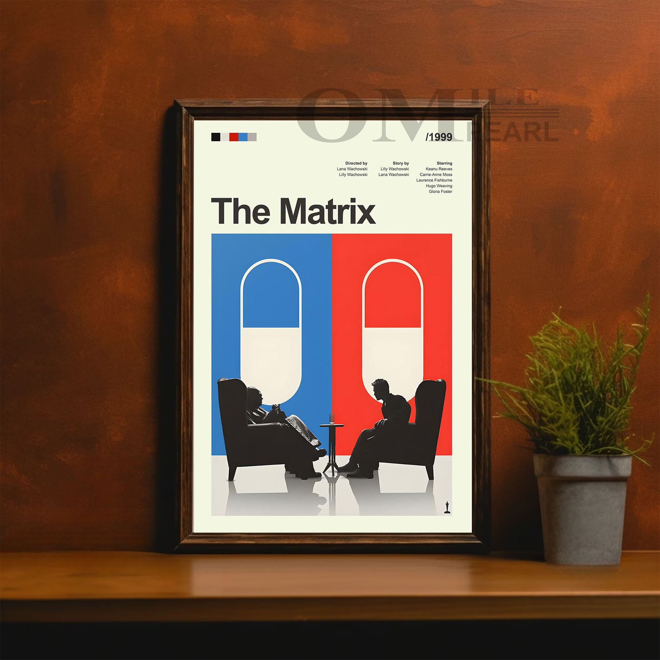 Mid Century Modern the Matrix Movie Poster Retro Movie Print - Etsy