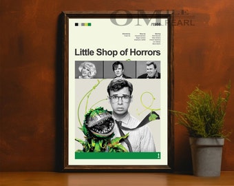 Mid Century Modern Little Shop of Horrors Movie Poster, Retro Movie Print, Modern Vintage Movie Posters