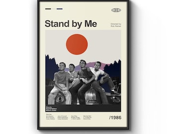 スタンド・バイ・ミー　 スティーヴン・キング　オリジナルポスター Stand by Me Movie Poster / Stand by Me Print / Vintage Style